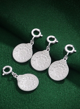 九宫八卦扣坠佛珠S925纯银