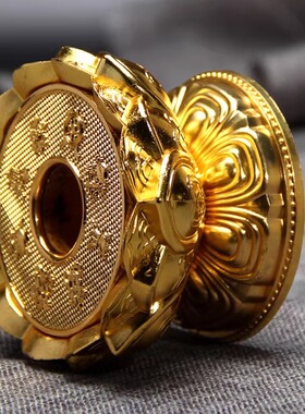 手摇底座树脂八吉祥莲花底座