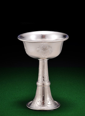 佛台八吉祥摆件S99纯银民族风