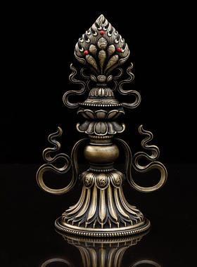 密宗摆件纯铜七珍宝藏传用品家用