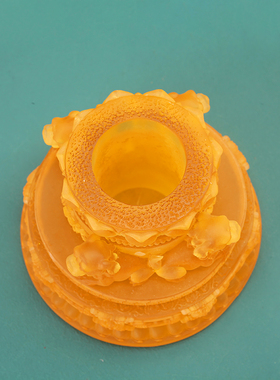 用品树脂雕花琉璃莲座