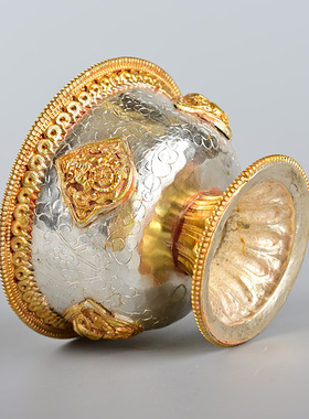 纯铜供奉藏式佛堂手工