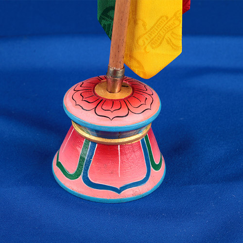 藏传用品尼泊尔工艺密宗法器锡杖财神幡摩尼宝长寿箭旗幡底座 - 图1