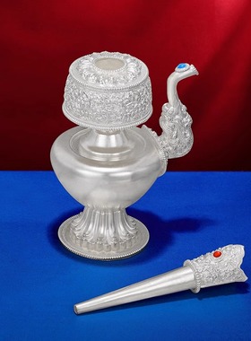 S990纯银文巴壶尼泊尔进口