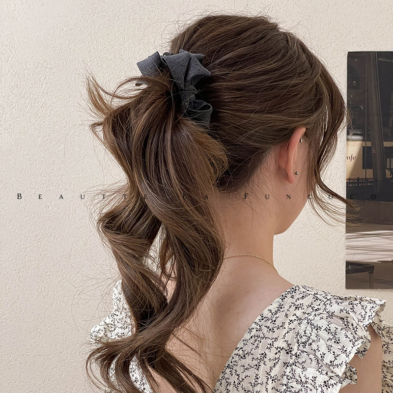 FUNCOCO｜香蕉夹竖夹扎高马尾夹子女发量少防滑发夹发卡网红气质,淘宝优惠券,粉丝福利购,淘宝优惠卷