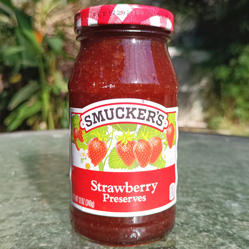 美国进口Smuckers Preserves Jam斯味可涂抹草莓蓝梅果酱340g - 图1