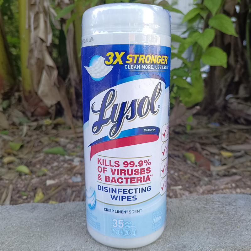 莱苏清新亚麻香家居抗菌消毒清洁湿纸巾Lysol Disinfecting Wipes - 图0
