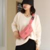 Silver cashier waist bag, multi-layer practical and wear-resistant sports chest bag