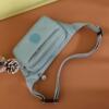 Silver cashier waist bag, multi-layer practical and wear-resistant sports chest bag