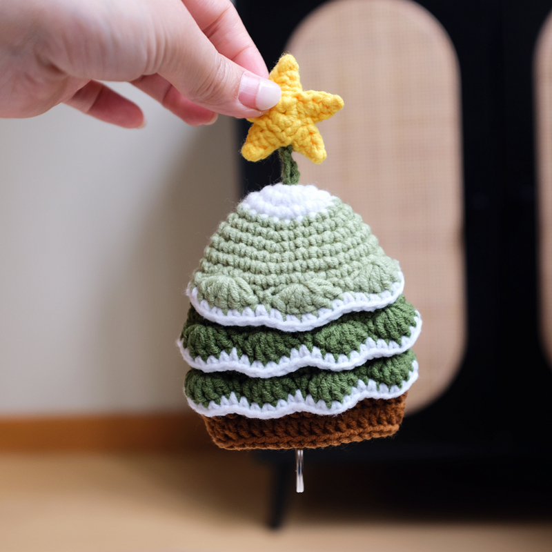 有间布谷林手工钩织毛线钥匙包圣诞节圣诞老人圣诞树卡通钥匙扣,淘宝优惠券,粉丝福利购,淘宝优惠卷