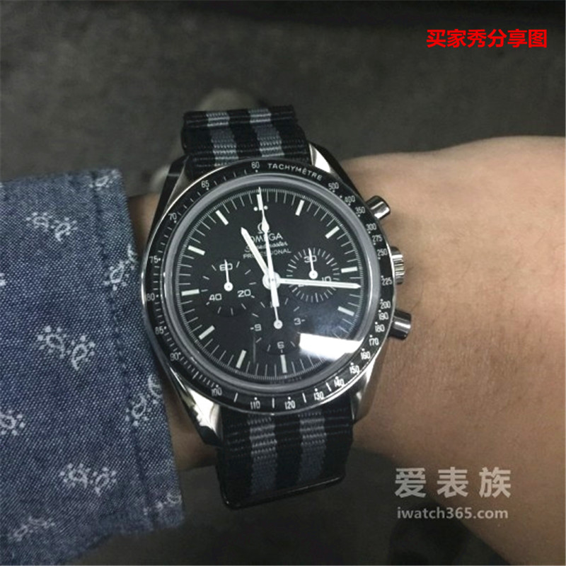 18mm20mm22mm24mm NATO北约帆布尼龙表带黑间灰薄款  007占士邦款 - 图1