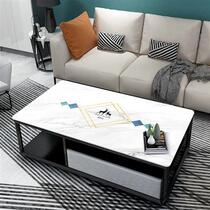 Leather tea table mat waterproof anti-oil wash-proof and burn-proof rectangular living room table face table cloth Nordic wind