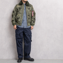 Apedias MA-1 Tactical Flight Jacket Tide Jacket A-2 Windproof Warm Tide Card Autumn Winter Detachable Hair Collar