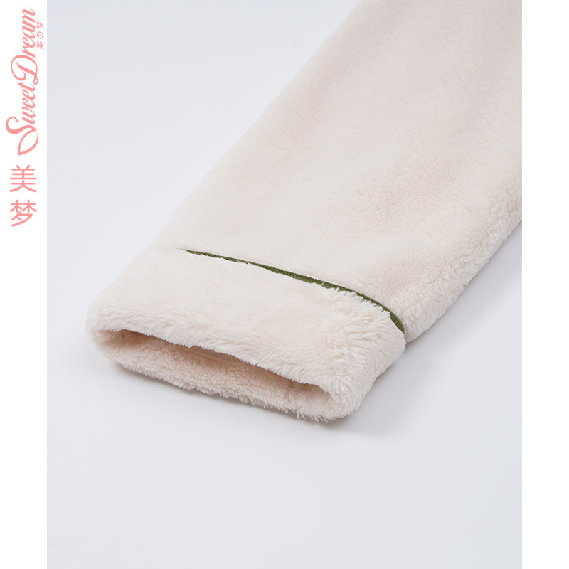 美梦【商场同款】秋冬加绒加厚珊瑚绒情侣睡衣居家男女士开衫套装,淘宝优惠券,粉丝福利购,淘宝优惠卷