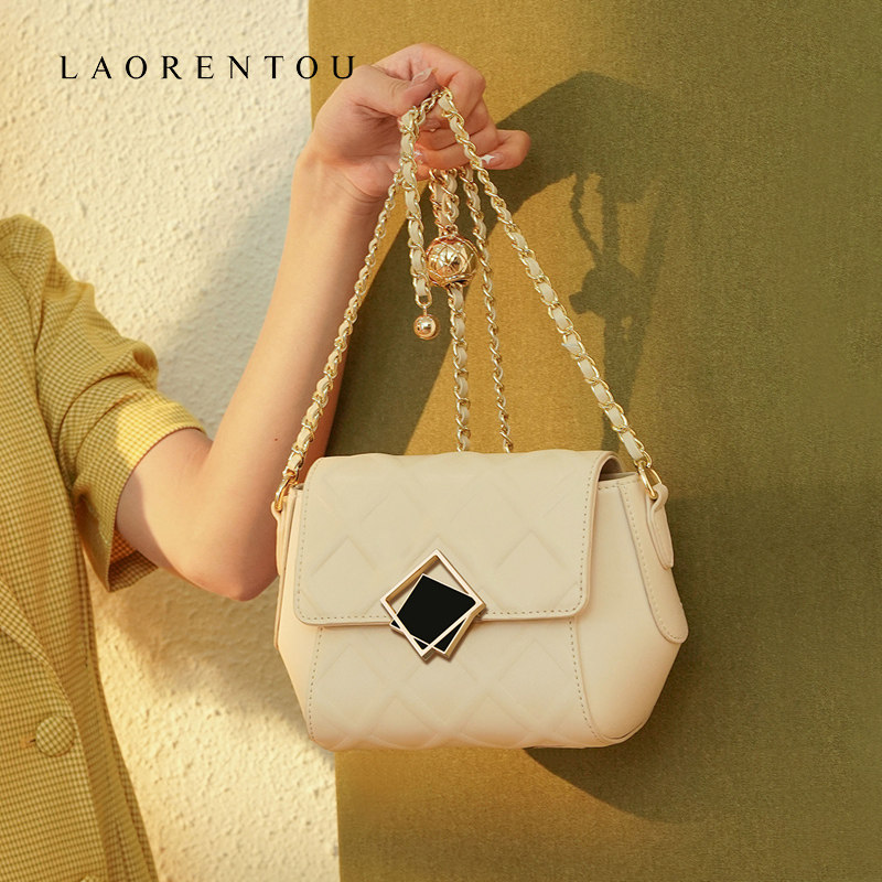 今年流行2021新款夏季真皮斜挎包 老人头箱包女士包袋