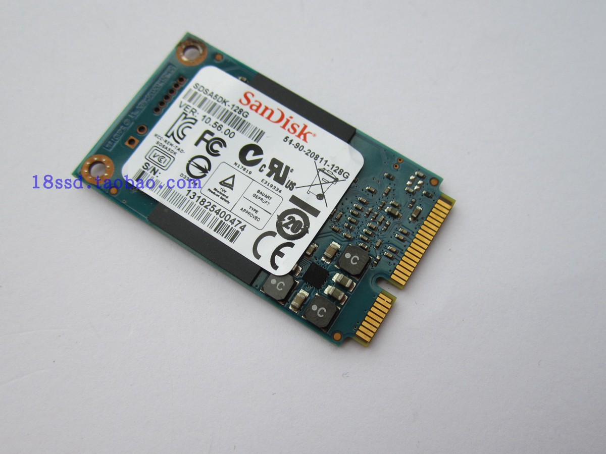 Sandisk/闪迪 MSATA SSD 固态硬盘  32G 64G 128G MLC NAS 稳定 - 图0