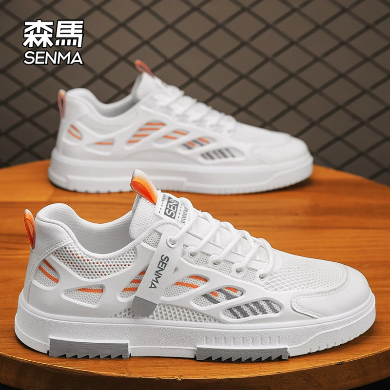 Мужские летние кроссовки Semir, новые 2026 года, аутентичные повседневные дышащие белые сетчатые кроссовки, популярные холщовые кроссовки-боcсы
