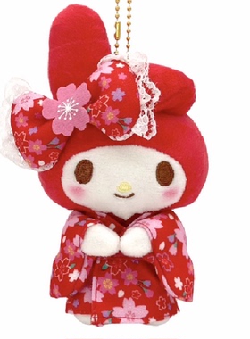 现货 日本三丽鸥美乐蒂必爱诺小羊生日限定毛绒公仔发夹卡包周边