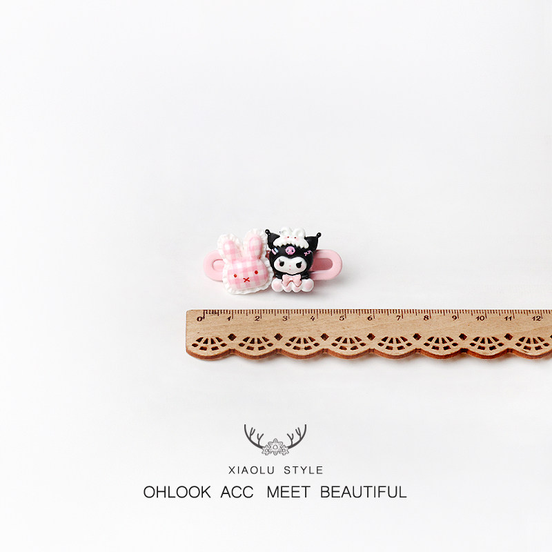 卡通女童库洛米粉系发夹小女孩头饰刘海碎发夹儿童侧边不伤发饰,淘宝优惠券,粉丝福利购,淘宝优惠卷