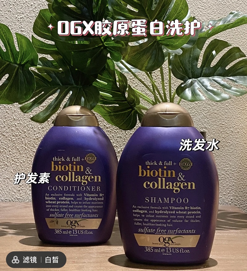 【保税】美国OGX坚果茶树薄荷椰子油洗发水樱花洗护发素385ml控油 - 图2