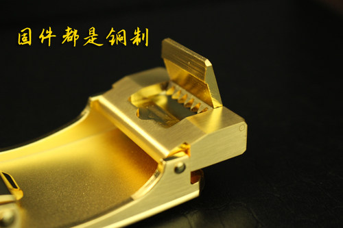 纯铜皮带扣头自动扣卡槽高档实心裤带头卡子配件3.45cm腰带扣头男 - 图2