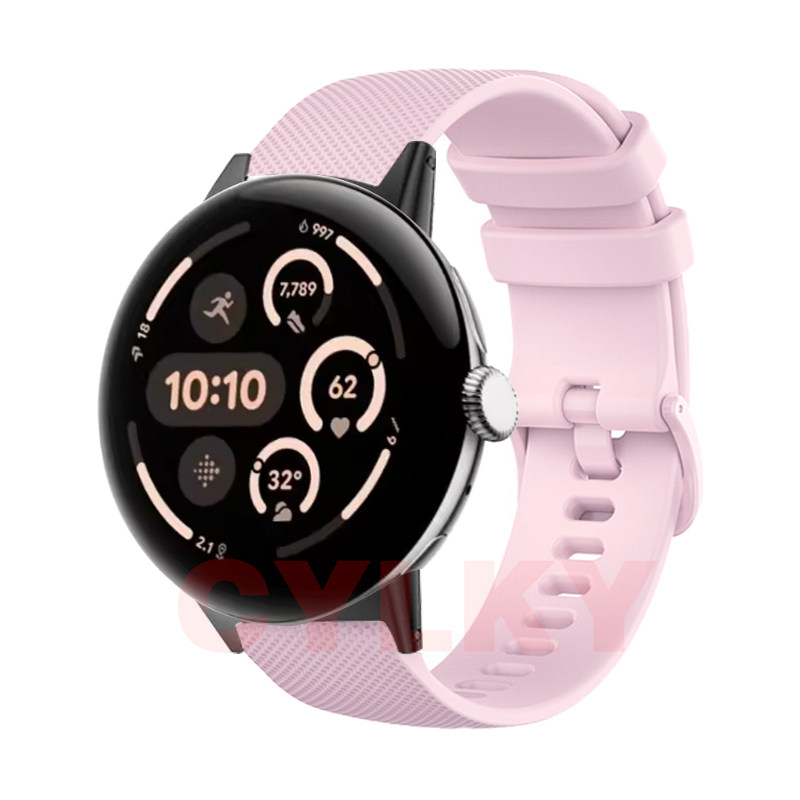 适用谷歌Google Pixel Watch 3表带优质环保硅胶腕带休闲运动健身 - 图0