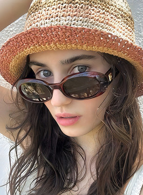 小脸嘻哈美式凹造型太阳镜复古风