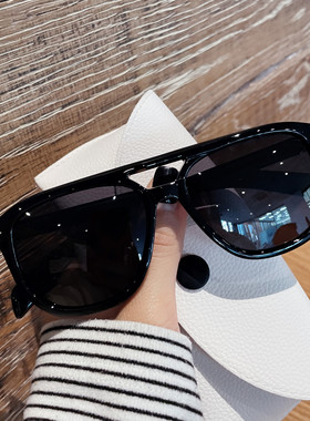 防晒飞行员双梁个性偏光黄色墨镜