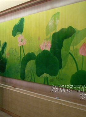 墙体涂鸦幼儿园古建筑上门壁画