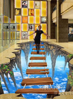 立体画地贴地画艺术3D画纯手绘