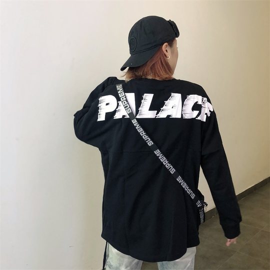 Рубашка-ниж из плотного хлопка с длинными рукавами в стиле оверсайз.