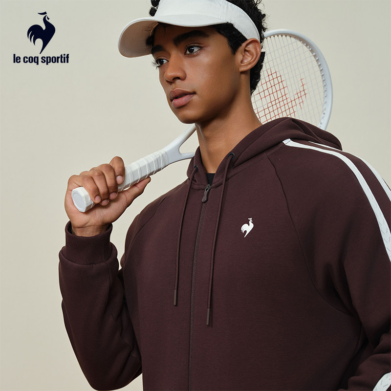 【网球】乐卡克法国公鸡2025年秋冬新品男女同款针织加绒保暖外套,淘宝优惠券,粉丝福利购,淘宝优惠卷