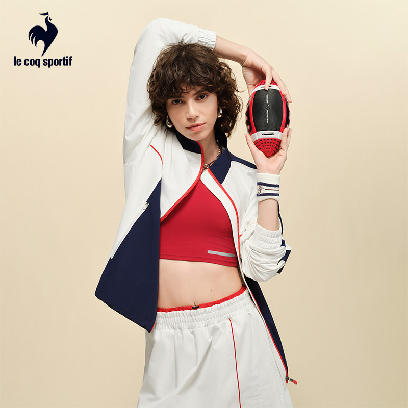 乐卡克法国公鸡2025年秋季新品男女同款时尚撞色外套运动翻领开衫,淘宝优惠券,粉丝福利购,淘宝优惠卷