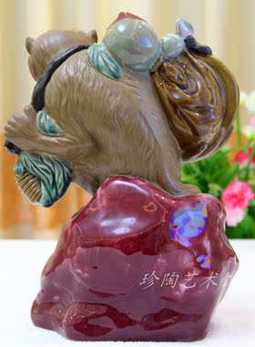 石湾公仔陶瓷雕塑作品摆件