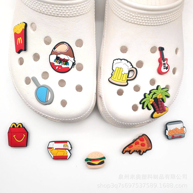 跨境休闲度假风洞洞鞋花鞋扣配饰品现货可爱卡通PVC洞洞鞋装饰扣,淘宝优惠券,粉丝福利购,淘宝优惠卷