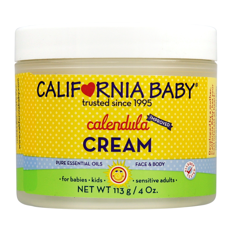 美国california baby加州宝宝金盏花面霜婴儿童保湿润肤乳霜113g-图2