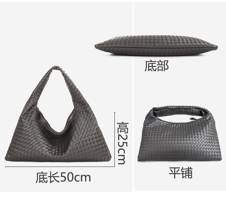 2025新款休闲单肩包欧美法式小众轻奢腋下包手提大容量编织女包包,淘宝优惠券,粉丝福利购,淘宝优惠卷
