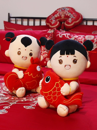 Свадебные пресс-куклы, пара китайских свадебных украшений, подарки молодоженам, украшение свадебного зала, счастливые куклы, раннее рождение ребенка