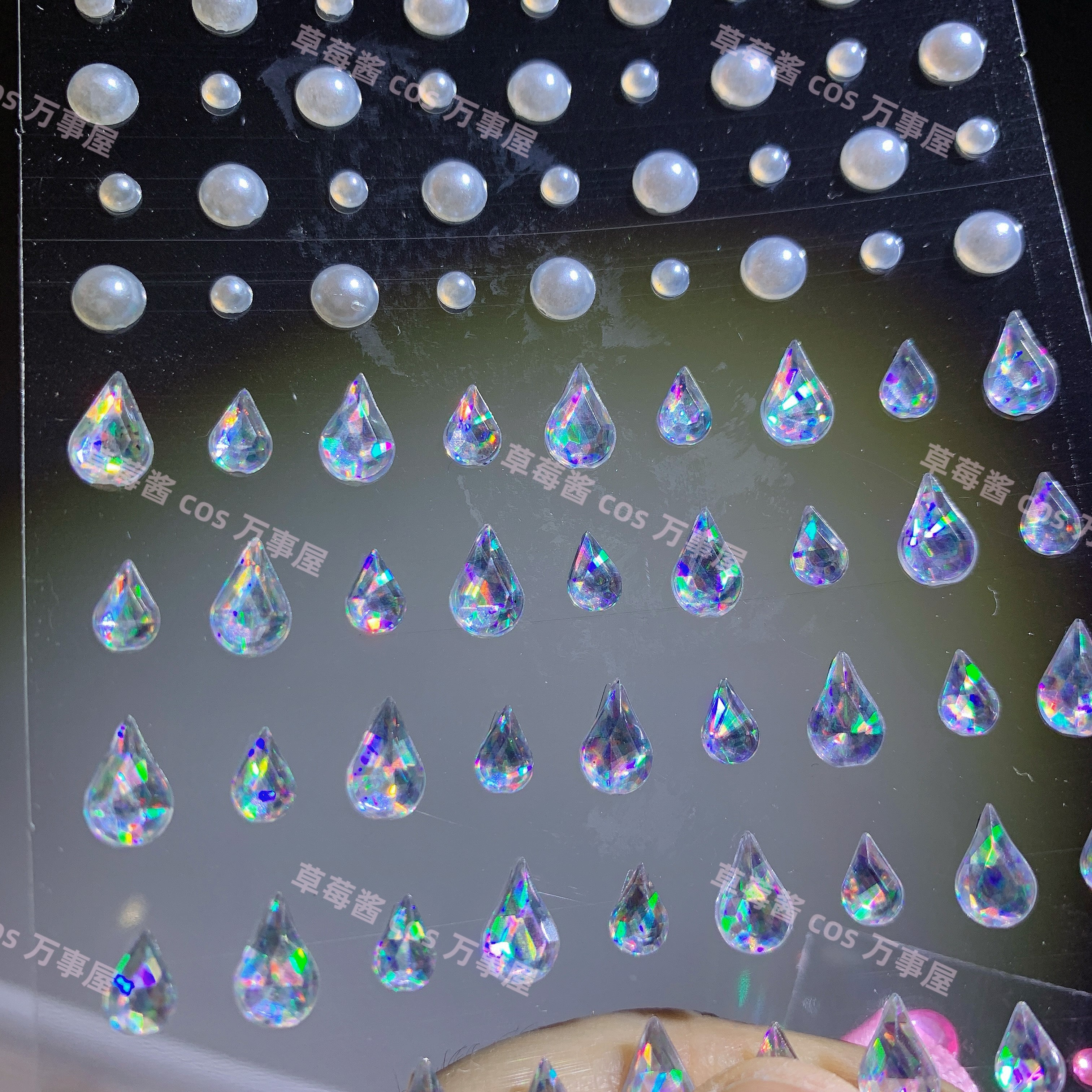 毛娘cos假发华改爆闪珍珠蝴蝶结贴钻免胶 极光钻石粉超闪钻石粉,淘宝优惠券,粉丝福利购,淘宝优惠卷