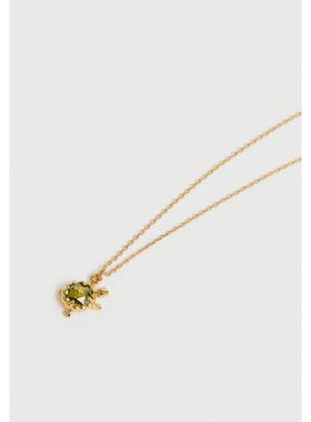 代购kate spade NEW YORK女士项链简约精致优雅时尚绿色抛光表面