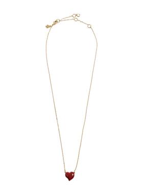 代购kate spade NEW YORK女士项链优雅简约精致百搭红色心形