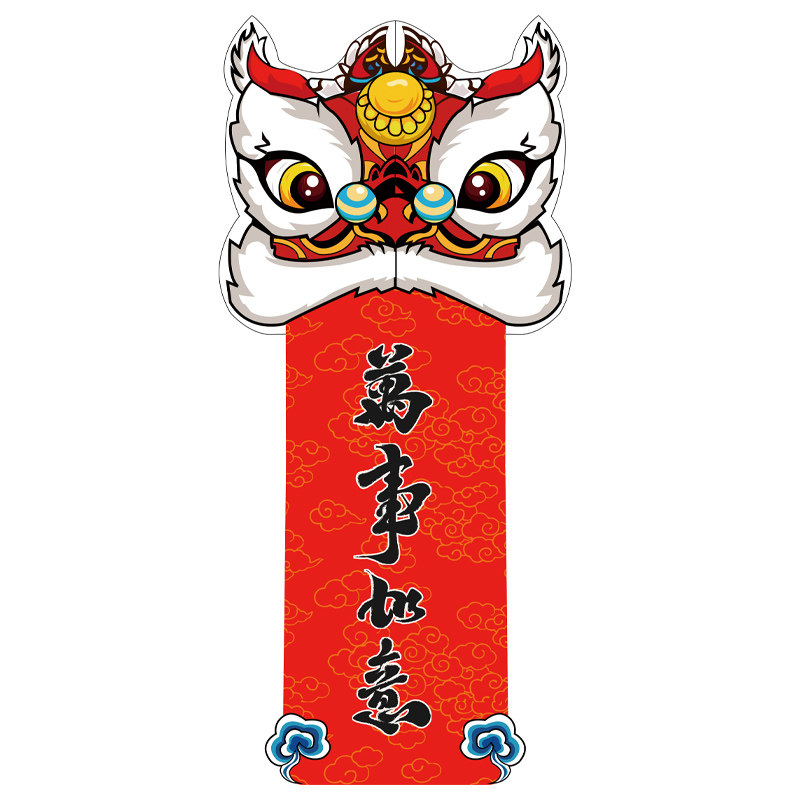 潍坊风筝国潮醒狮2023新款儿童成人时来运转狮子风筝线轮易飞风筝