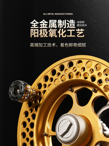 筝友新款折叠风筝线轮盘专业高档背带手握轮刹车防倒转风筝轮 - 图3