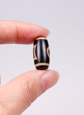 西藏天然真品天地天珠玛瑙圆单珠吊坠项链项坠手饰饰品男女民族风