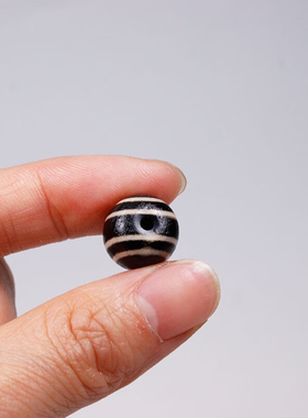 天然玛瑙西藏线天珠散珠配饰风化包浆手链项链佛珠串隔腰珠顶珠