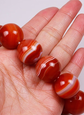 红玛瑙男女缠丝天然纹路手链