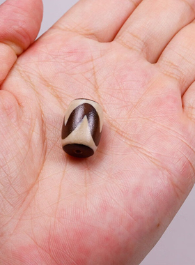 桶珠虎牙天珠玛瑙顶珠