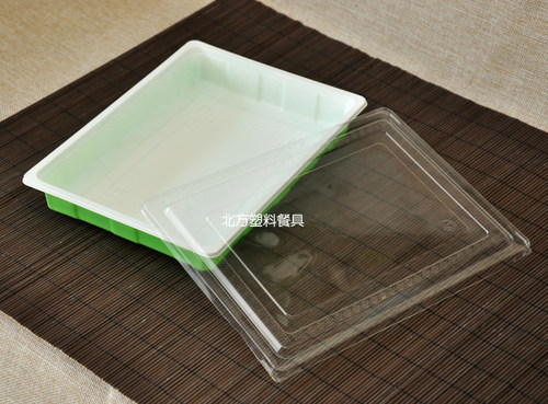 一次性水饺托盒饺子打包盒外卖饺子盒烧烤托盘无格商用速冻馄饨盒 - 图2