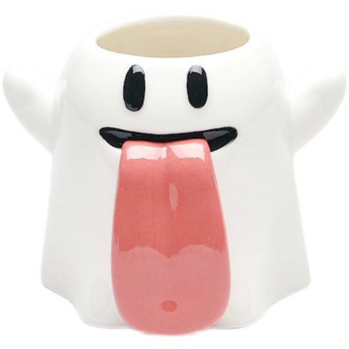 GRAF原创品牌【Mug】可爱鬼幽灵陶瓷白色吐舌头马克杯茶杯咖啡杯 - 图3