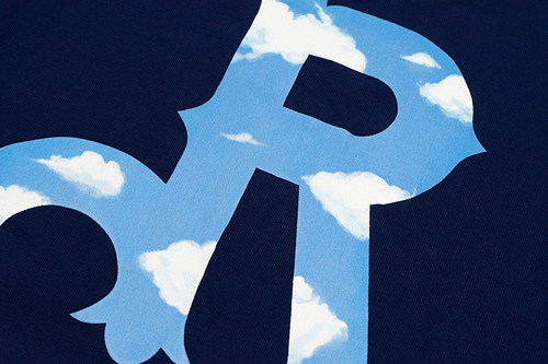 GRAF原创品牌【致敬艺术家】Magritte天空白云月亮棉重磅美式长袖 - 图1